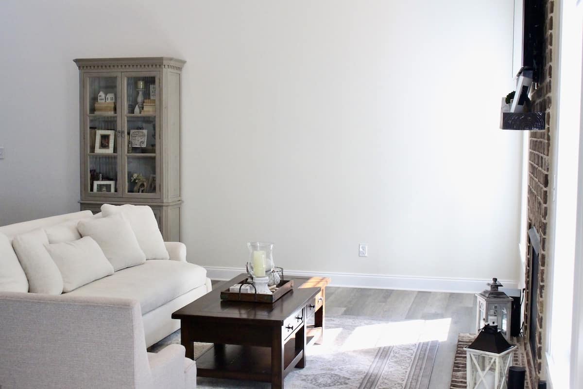 How To Decorate A Large Living Room Wall - Through My Front Porch